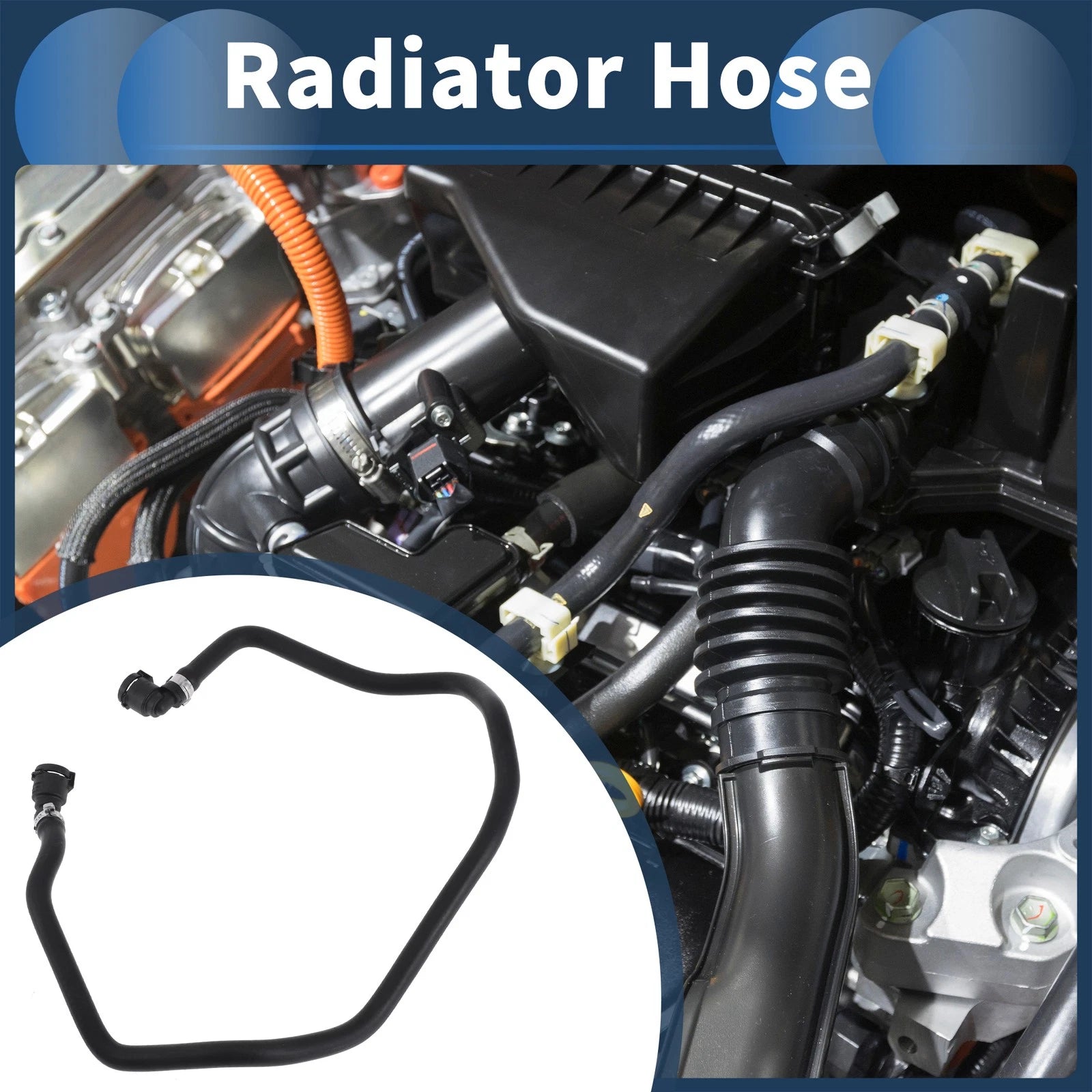 Radiator Hose for BMW X3 X4 (2018–2019) No. 17127535528 Rubber Black