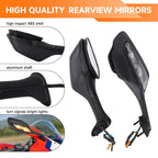 2X LED Turn Signal Rear View Mirrors for Honda CBR1000RR (2017–2025)