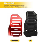 3Pcs Aluminum Non-slip Gas Brake Pedal Pad Cover Set for Universal Manual Car