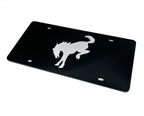Acrylic Premium License Plate for Ford Bronco Black Mirrored Emblem (2021–2024)