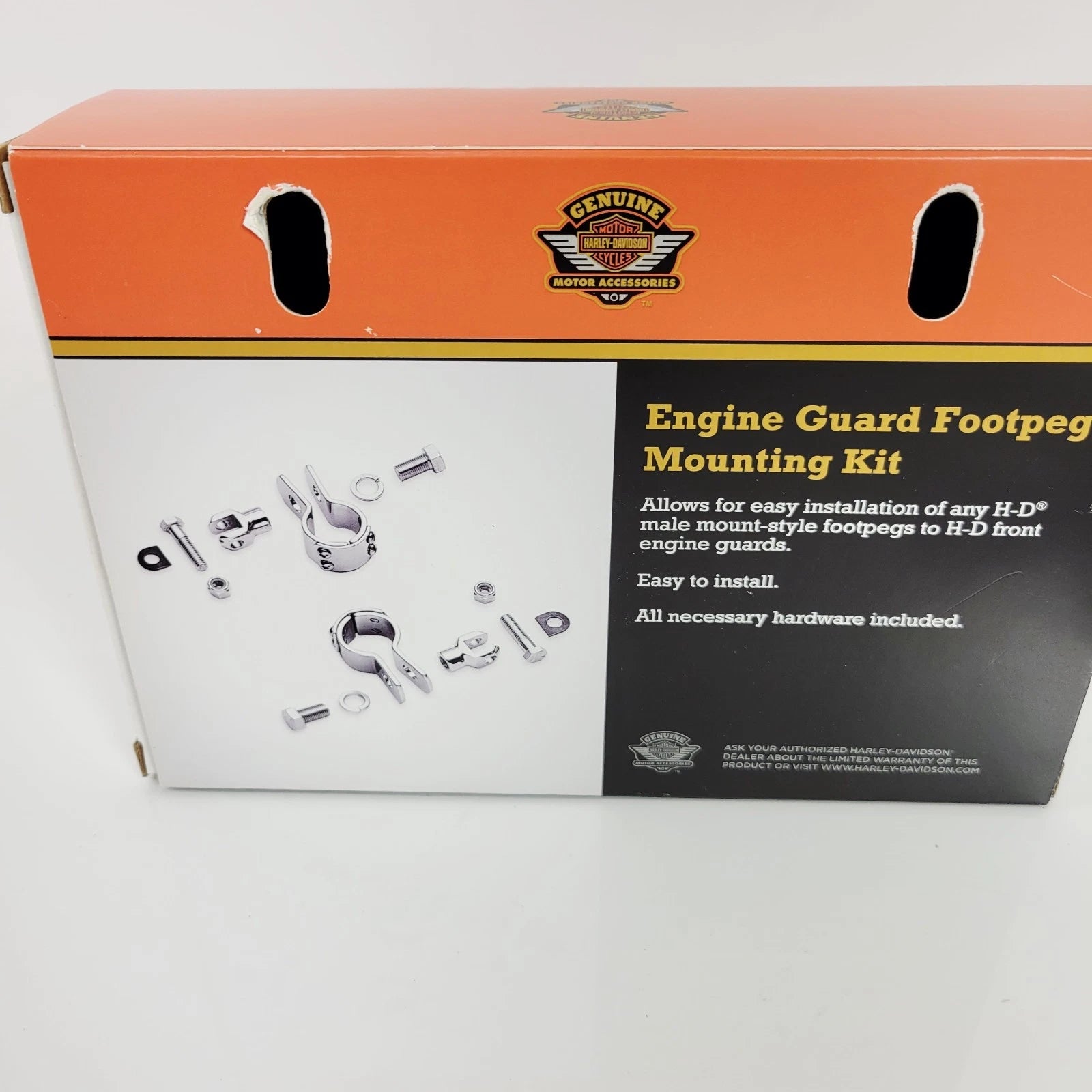 Pair of Chrome Guard Footpeg Mounts for Harley-Davidson (1998–Present) 50964-98