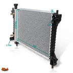 Aluminum Core Cooling Radiator for Ford Mustang 3.8L (1994–1996) DPI-1488