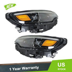 Set of 2 Front Headlights for Jeep Cherokee (2019–2022)