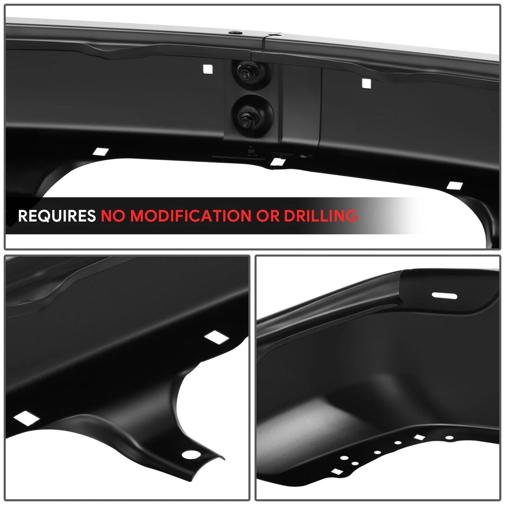 Front Bumper Face Bar for GMC Sierra Yukon (1999–2006) - Black, No Sensor Holes