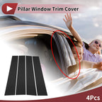 Set of 4 Door Pillar Window Trim for Mazda BT50 (2010–2015) Black