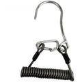 Spiral Spring Coil Lanyard with Flow Hook for Scuba Diving (316 SS)