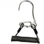 Spiral Spring Coil Lanyard with Flow Hook for Scuba Diving (316 SS)
