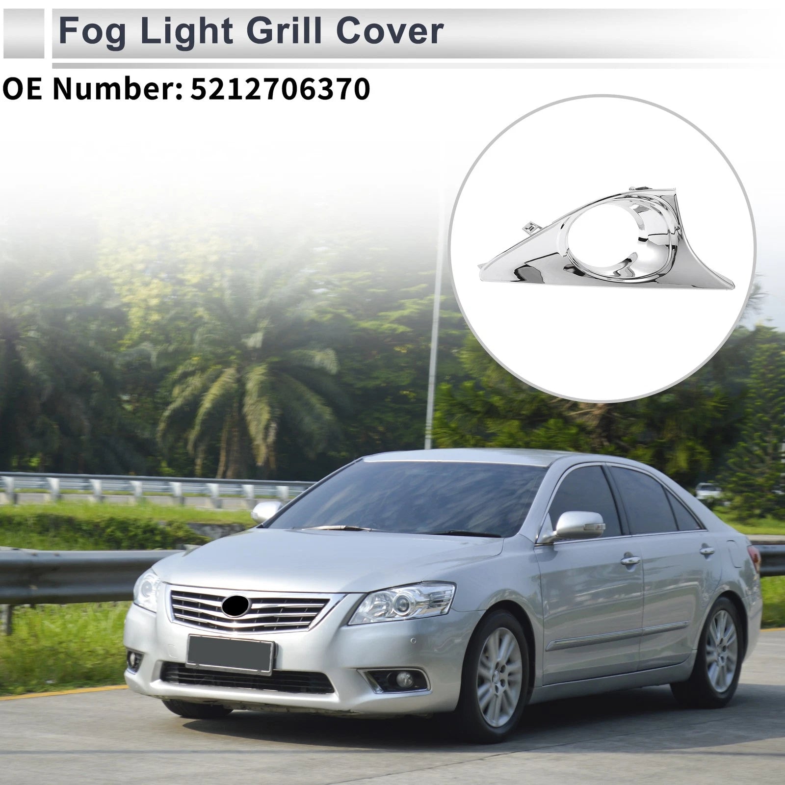 1 Pc Fog Light Grill for Toyota Camry V50 (2012–2014) No. 5212706370