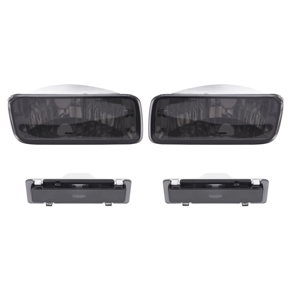 Smoke Bumper Turn Signal & Side Marker Lights for Chevrolet Camaro (1985–1992)
