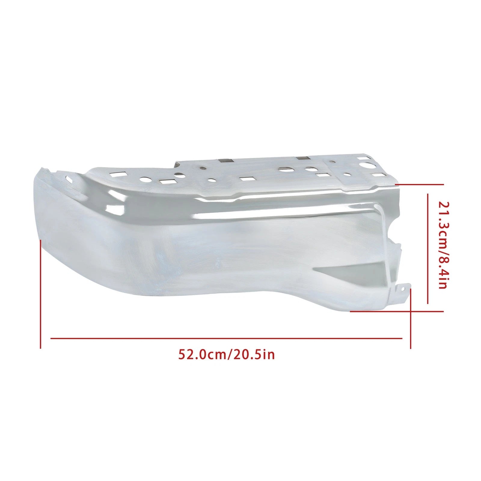 Set of 2 Chrome Bumper Ends for Ford Ranger (2019–2023)