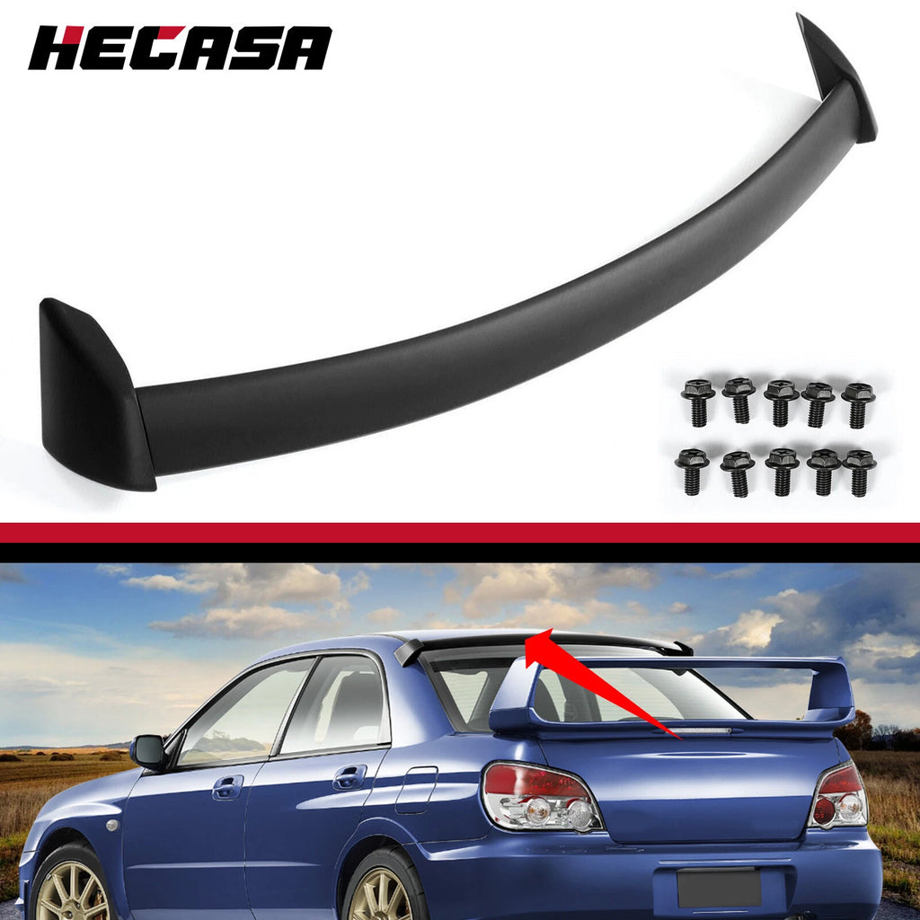 Matte Black Rear Window Roof Spoiler for Subaru Impreza WRX STI (2002–2007)