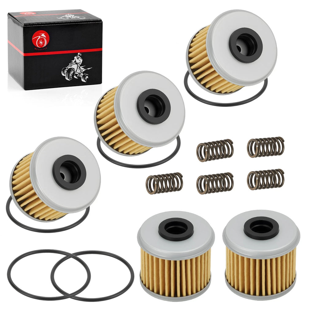 5X Oil Filter & O-Ring Spring for Honda CRF450L CRF450R CRF450R-S (2002–2024)