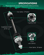 Front Left CV Axle Shaft for Acura MDX 3.5L (2003–2006) Honda Pilot 3.5L (2005–2008)