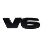 3D Black Metal V6 Logo Emblem for Universal Car Fender Trunk Engine