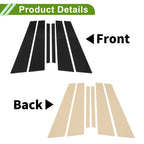 6x Door Pillar Window Trim for BMW 7-Series Black (2017-2022)