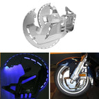Brake Disc Rotors Covers LED Ring Blue Fire for Honda Goldwing 1800 (2001–2017)