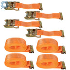Set of 4 Heavy Duty E-Track Ratchet Straps 2" x 20'