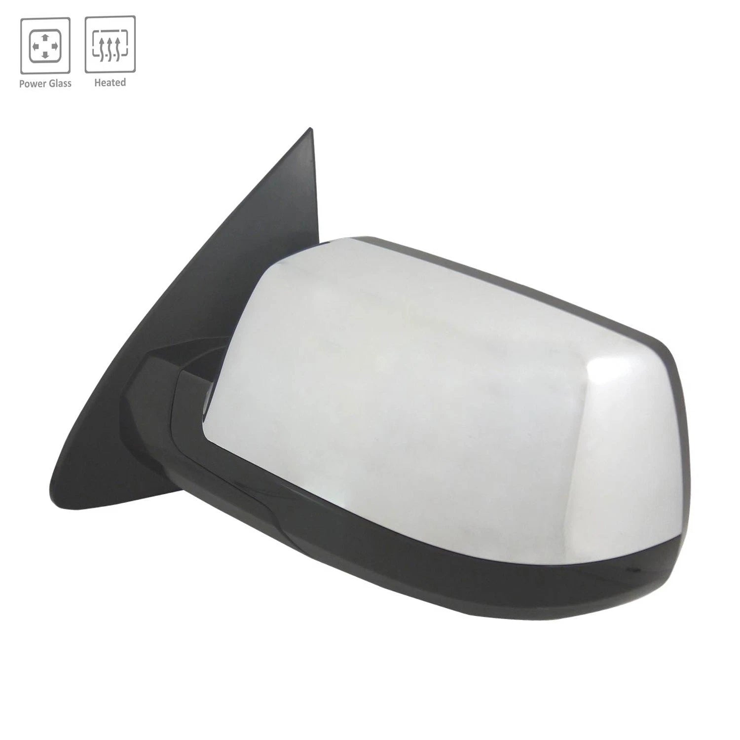 Replacement Chrome Driver Side Power Door Mirror for Ford F150 (2004–2020)