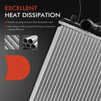 Radiator with Transmission Oil Cooler for Kia Sephia (1998–2001)