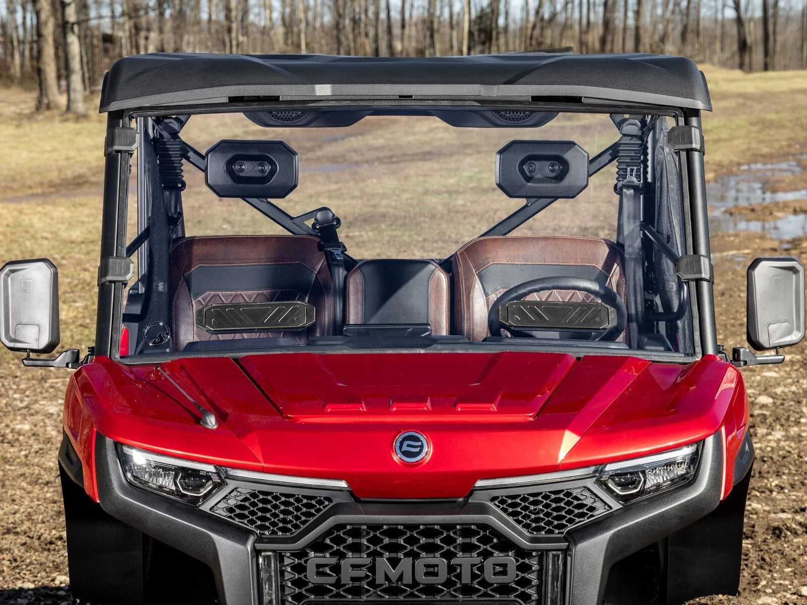 Vented Windshield for CFMoto UForce U10 (2025+) - Pro Scratch-Resistant