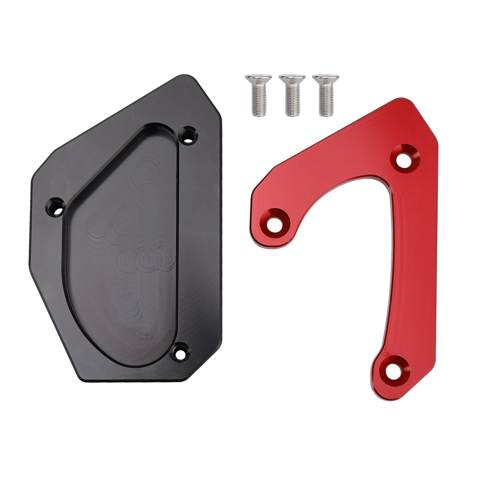 Kickstand Enlarger Plate Pad for Suzuki V-Strom 650 DL650 XT (2011–2024) Red