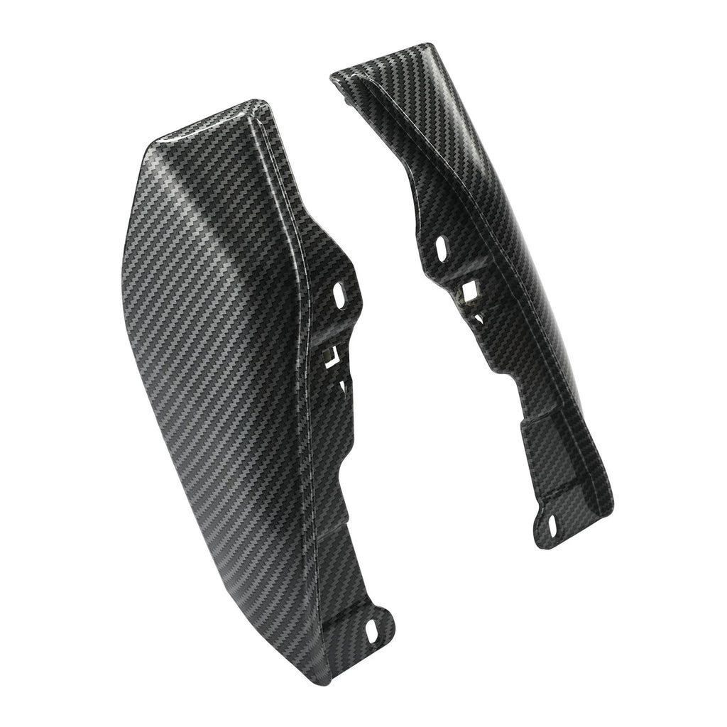 Carbon Fiber Vivid Black Mid-Frame Air Deflectors for Harley Touring (2009–2024)