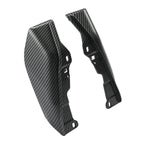 Carbon Fiber Vivid Black Mid-Frame Air Deflectors for Harley Touring (2009–2024)