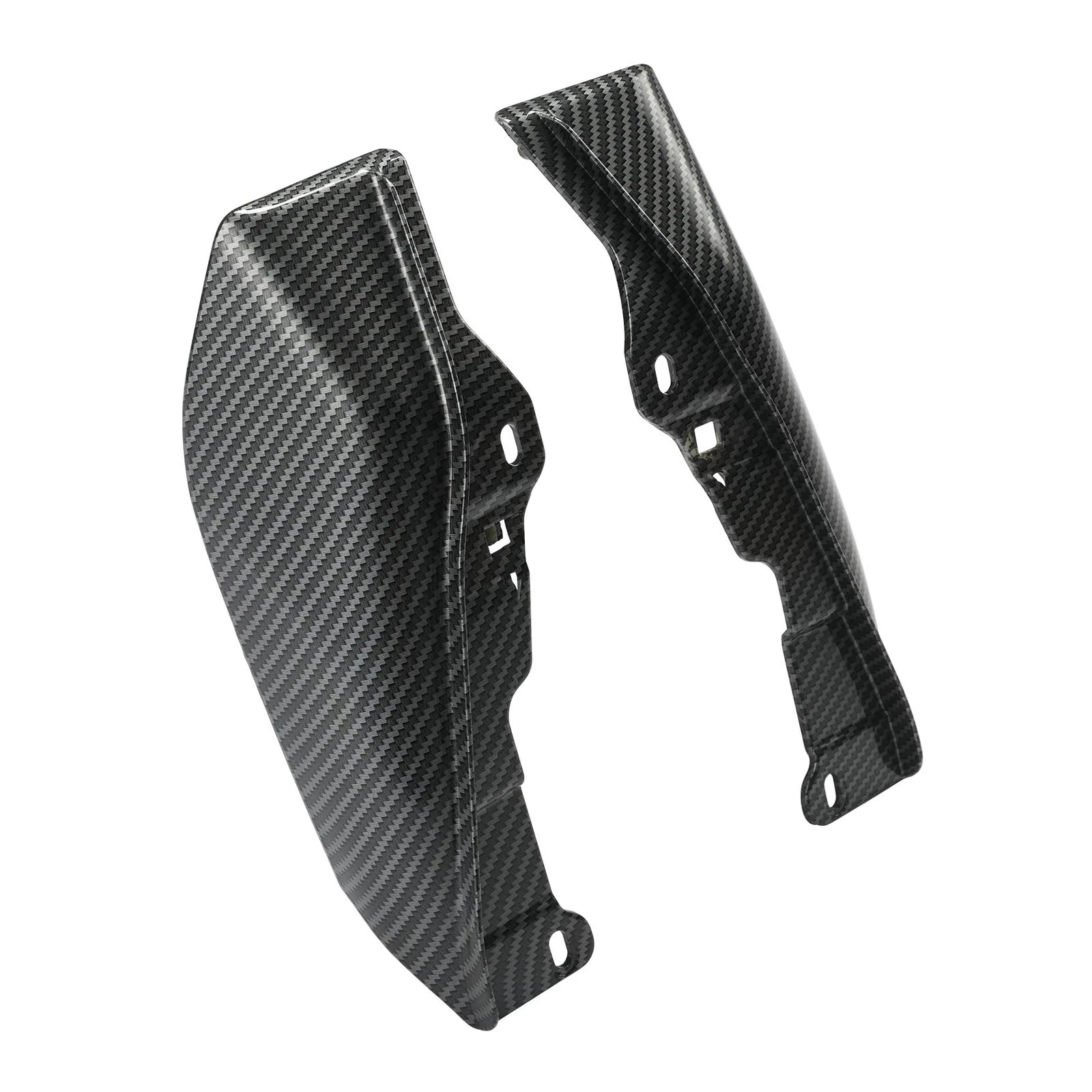 Carbon Fiber Vivid Black Mid-Frame Air Deflectors for Harley Touring (2009–2024)