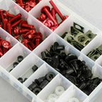 223pcs Fastener Clip Screw Bolt Kit for Motor Sportbike Windscreen (T9)