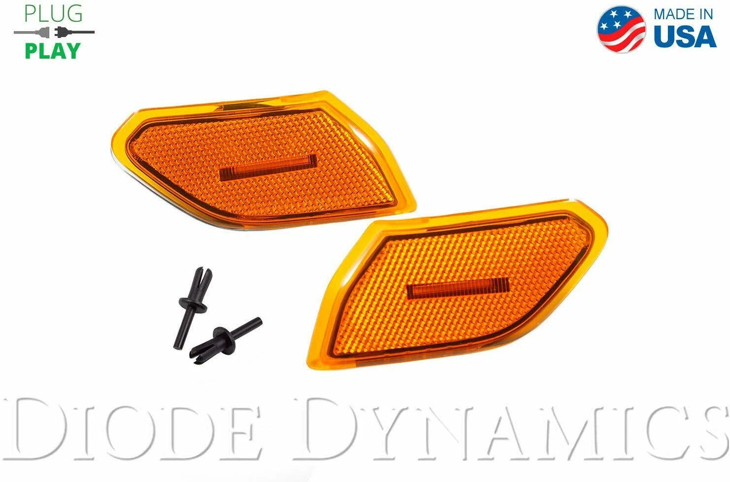 LED Amber Turn Signal Lens Replacement for Jeep Wrangler Gladiator (2018–2020)