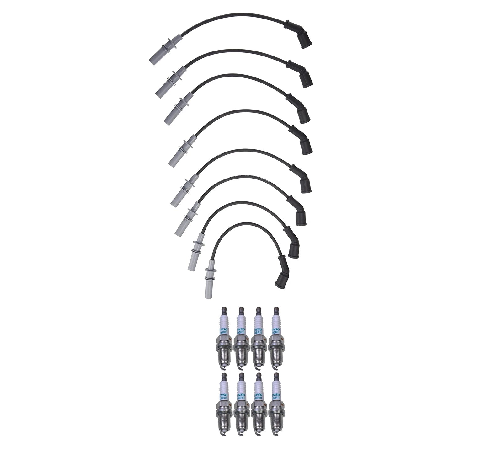 Denso Wire Set & 8 Iridium Spark Plugs Kit for Dodge 4.7 V8 (2002–2008)