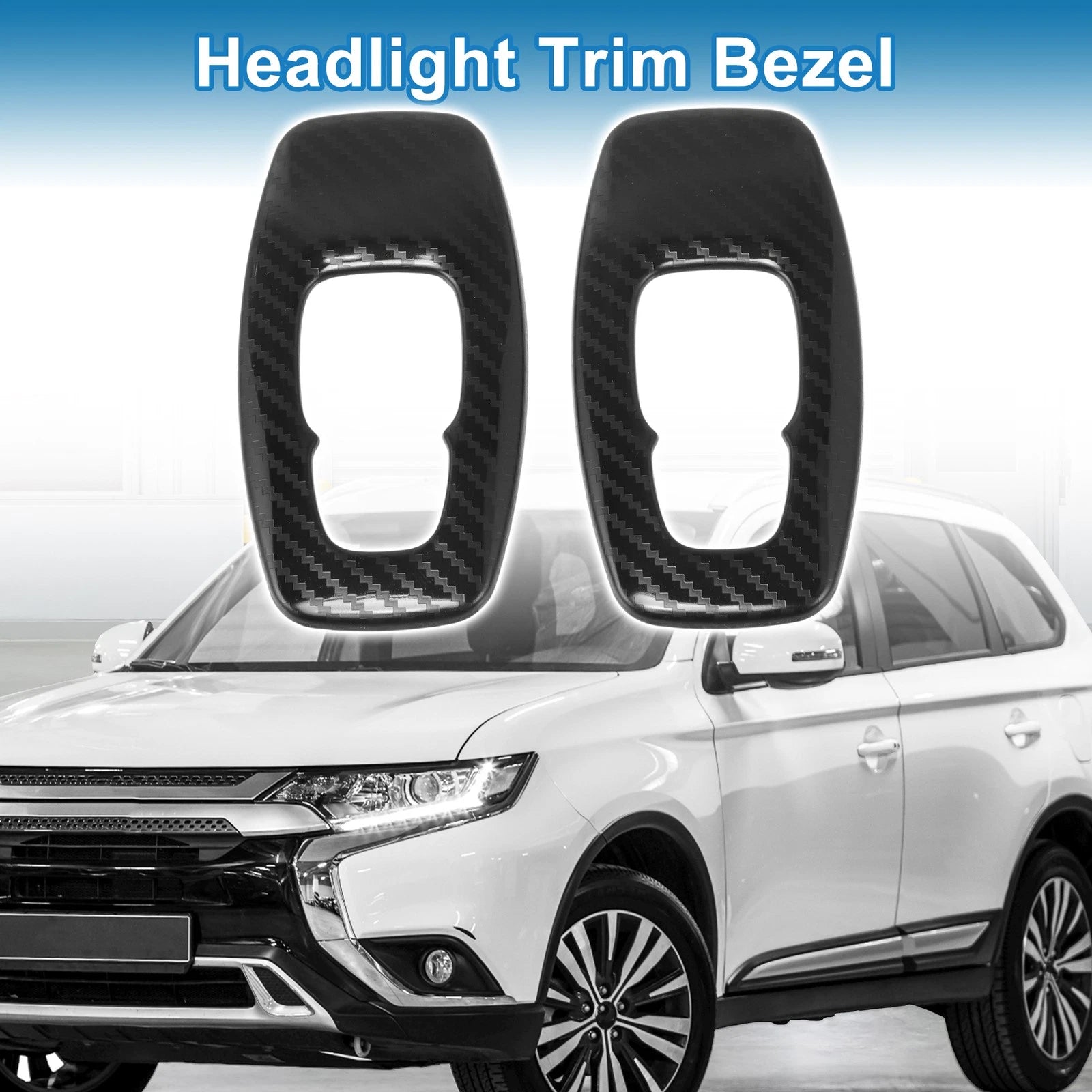 2 Pcs Headlight Trim Bezel for Mitsubishi Outlander (2022–2024)