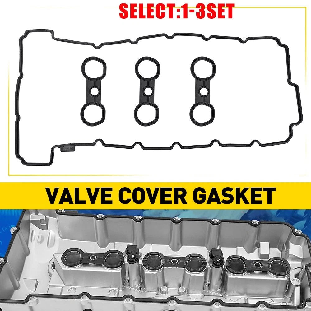 Set of 3 Valve Cover Gasket Seal Kit for BMW 128i 328i 528i X3 X5 Z4 (2005–2013)