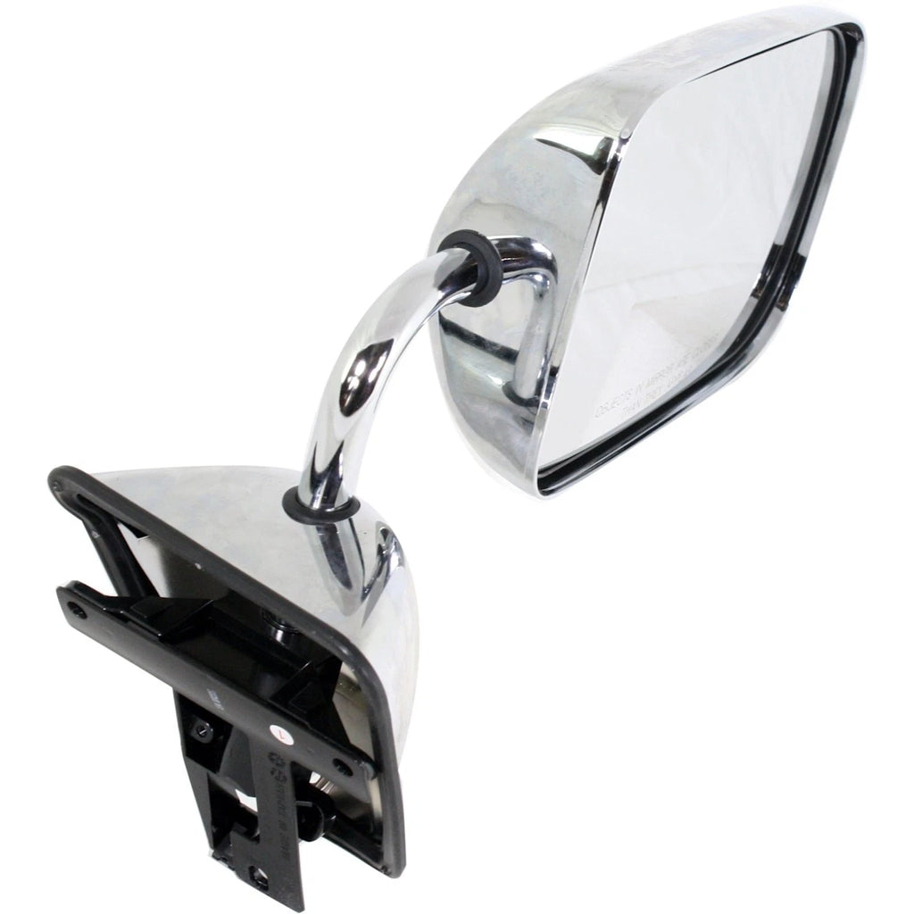 Set of 2 Chrome Manual Mirrors for Dodge D250 (1988–1993)