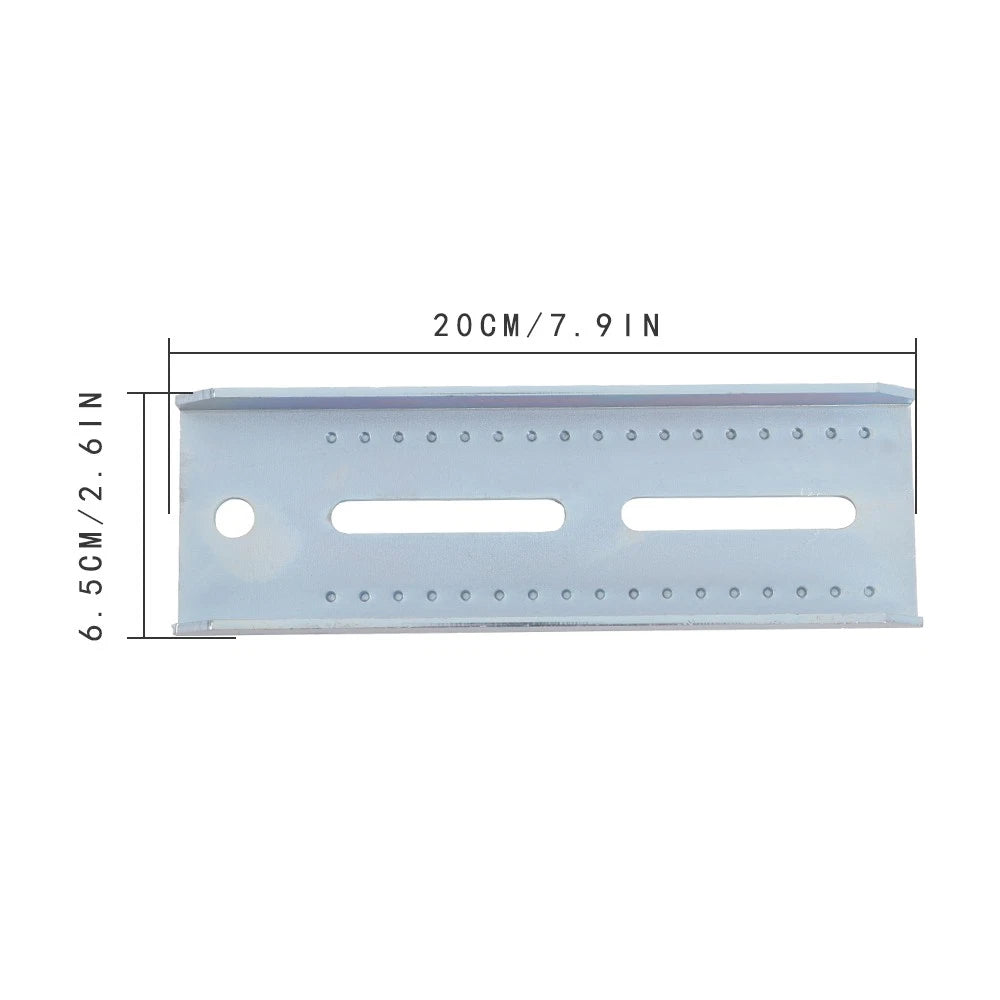 Set of 4 8" Galvanized Swivel Top Bunk Bracket Kit for Boat Trailer