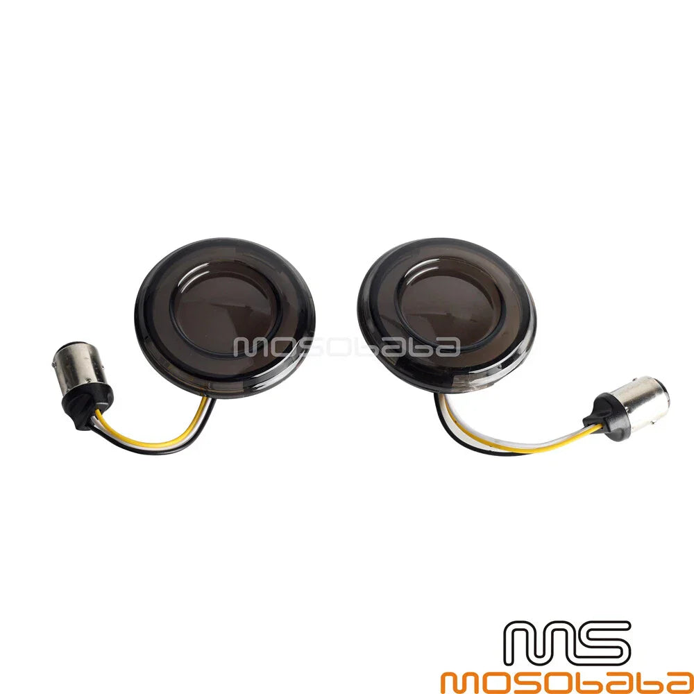 Front LED Turn Signal Lights for Harley Softail Dyna