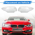 Headlight Lens Covers Front Left Right for BMW 120i