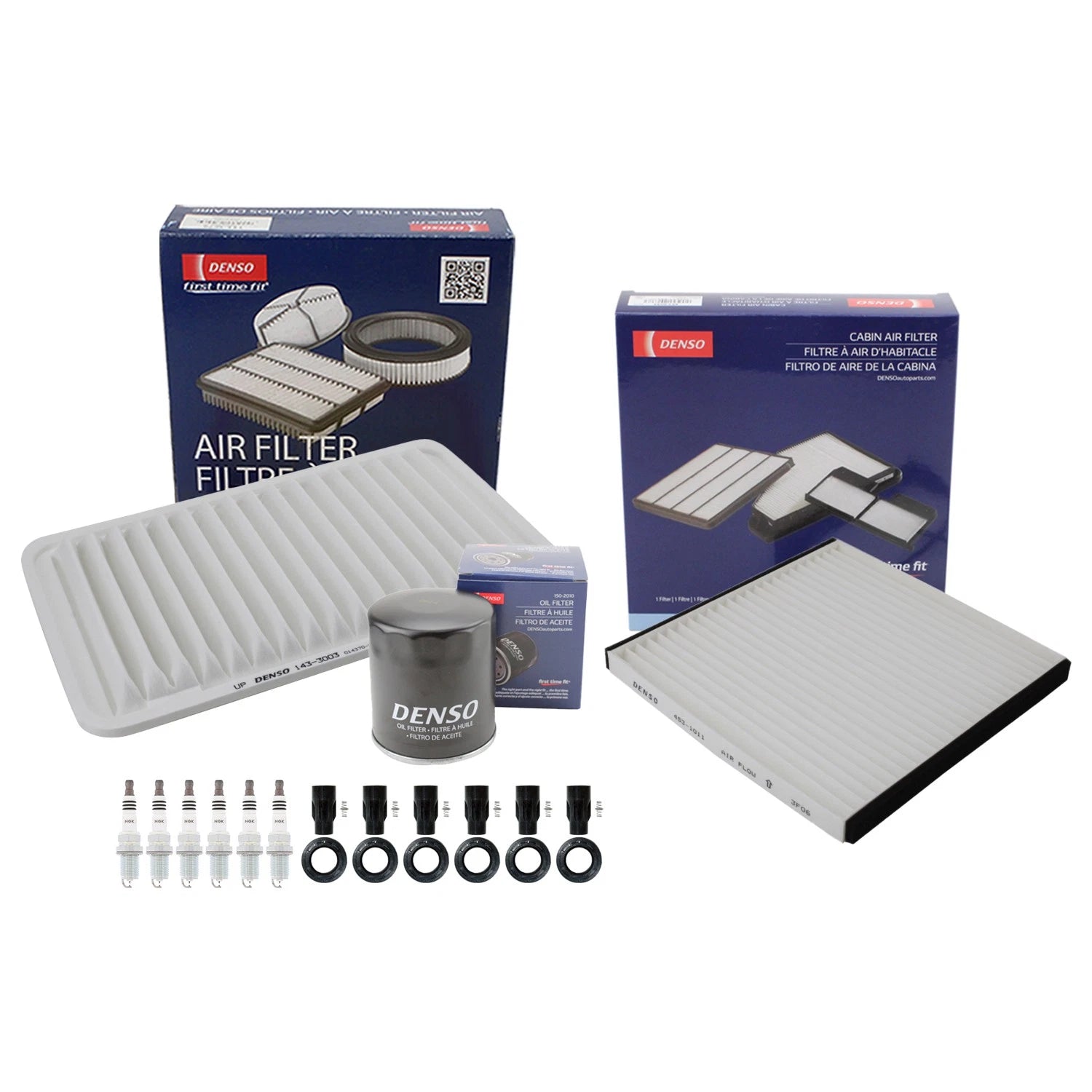 Tune Up Kit with 6 NGK Spark Plugs & Boots for Camry RX330 Sienna Solara