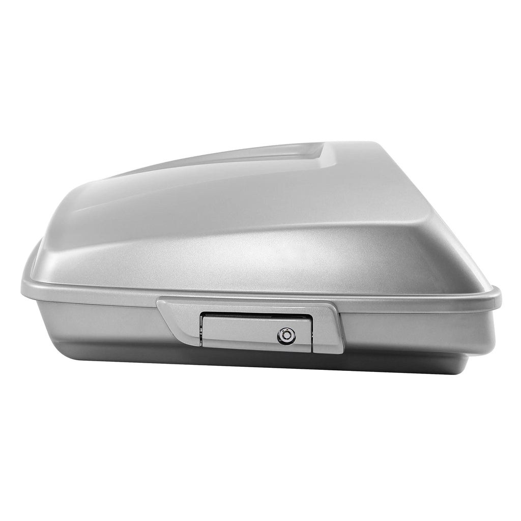 Razor Trunk for Harley CVO Street Glide (2014–2023) Charred Steel Lightning Silver