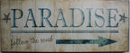 Iron Tin Metal Sign for Home Kitchen Beach Paradise Decor (88763)