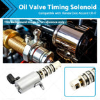 Oil Valve Timing Solenoid VVT for Honda Civic Accord CR-V (2001–2021) 15830-RBB-003