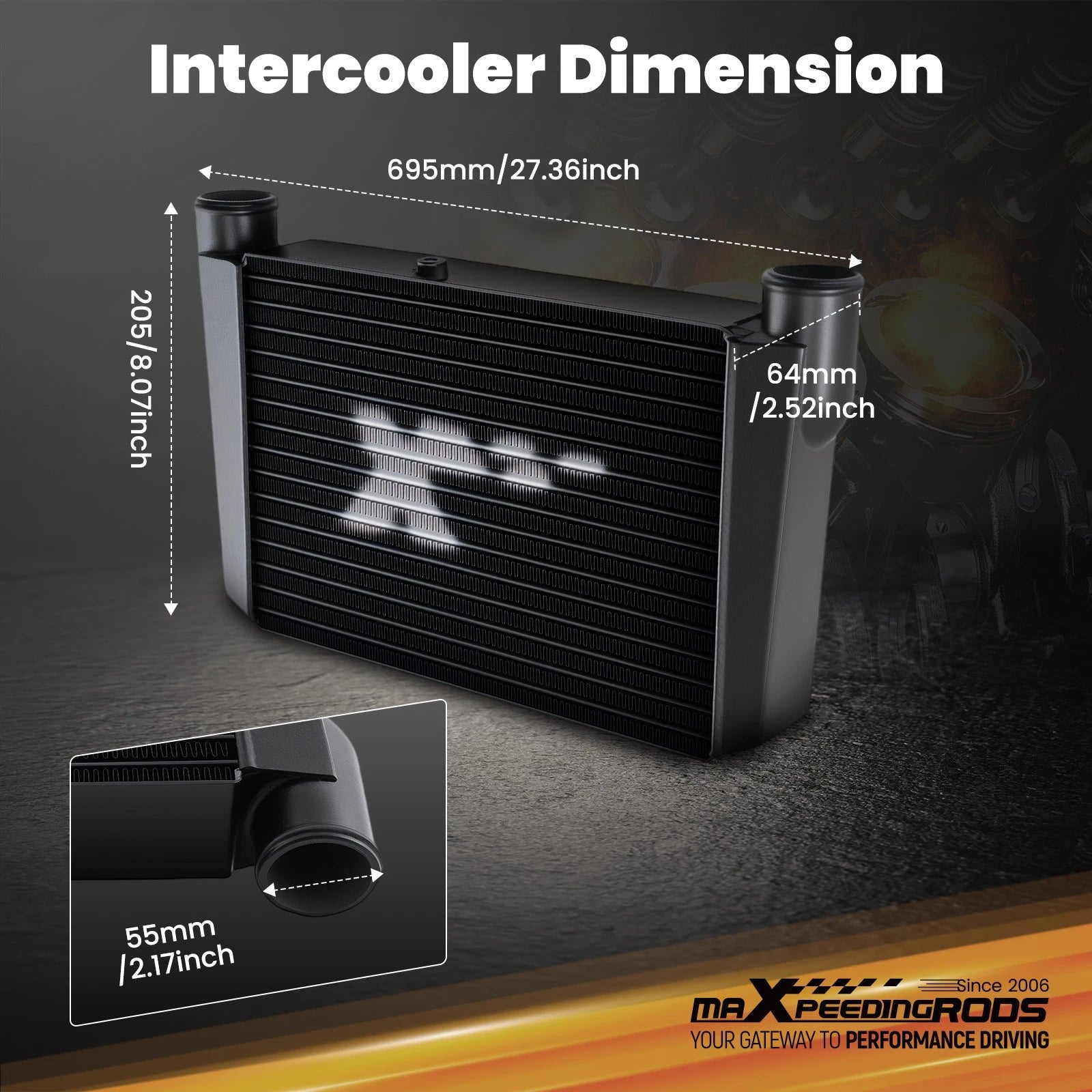 Front Mount Intercooler Kit for Toyota 86/Scion FR-S (2013-2021)