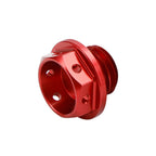 Billet Oil Filler Cap Red M20x2.5 for Honda Grom 125 (2014–2022), Monkey Z 125 (2018–2022)