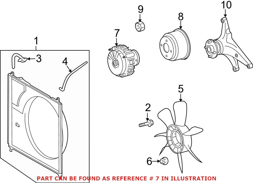 Engine Cooling Fan Clutch for Lexus (1621038071)