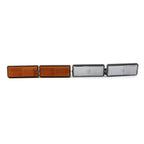 Rectangle Reflector Turn Signal Tail Brake Lights for Motorcycle Universal