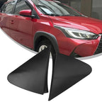 Side Mirror Triangle Corner Cover Trim / Pair / Perfect Fit Black for Toyota Yaris