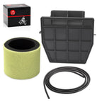 3 x Air Filter + Air Box Lid Cap + Seal for Kawasaki KLF250A (2003–2011)