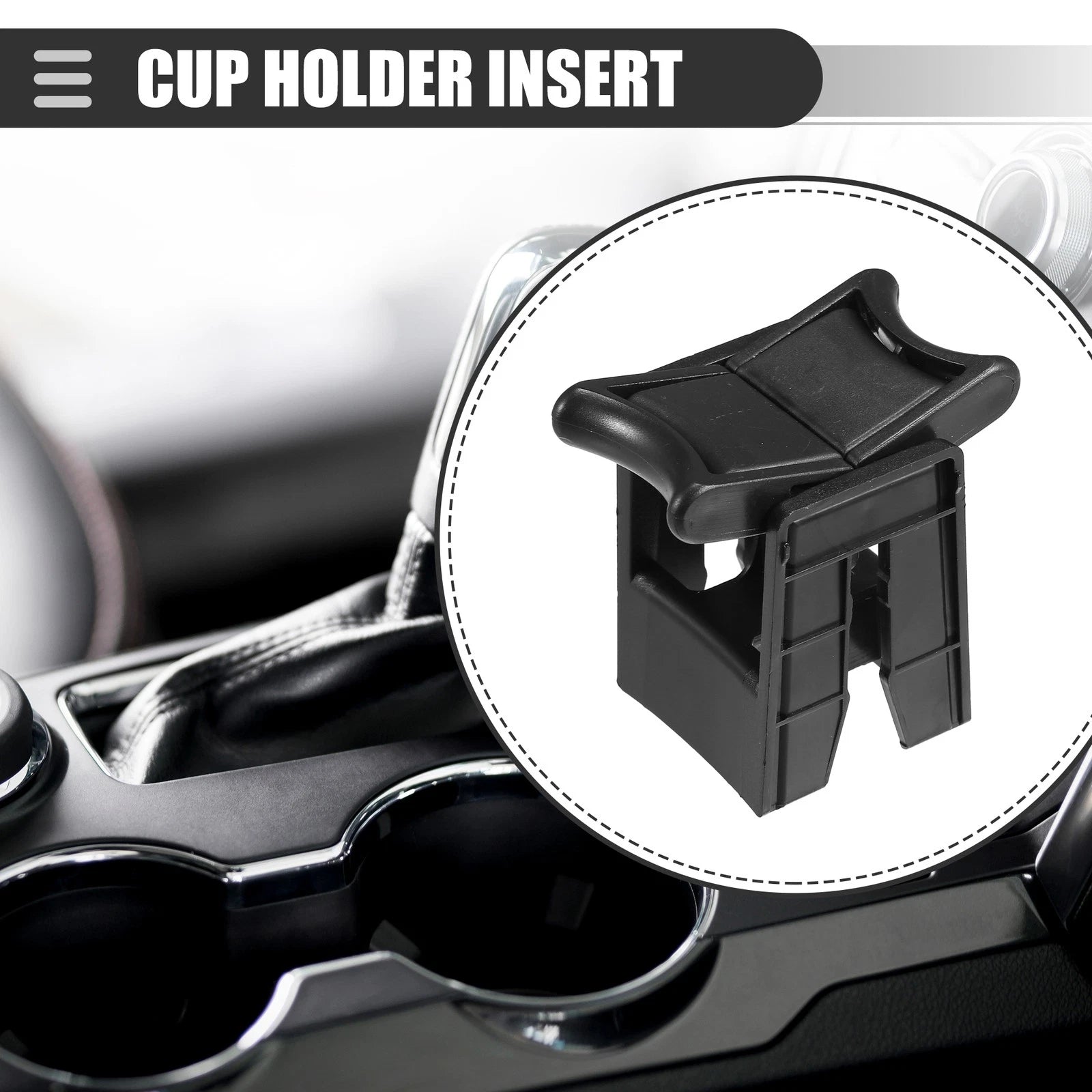Center Cup Holder Insert for Toyota Camry (2012–2017) 5561806050 Black