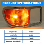 Passenger Side Headlight Bezel with Bulb for Ford F650 F750 (2000-2015)