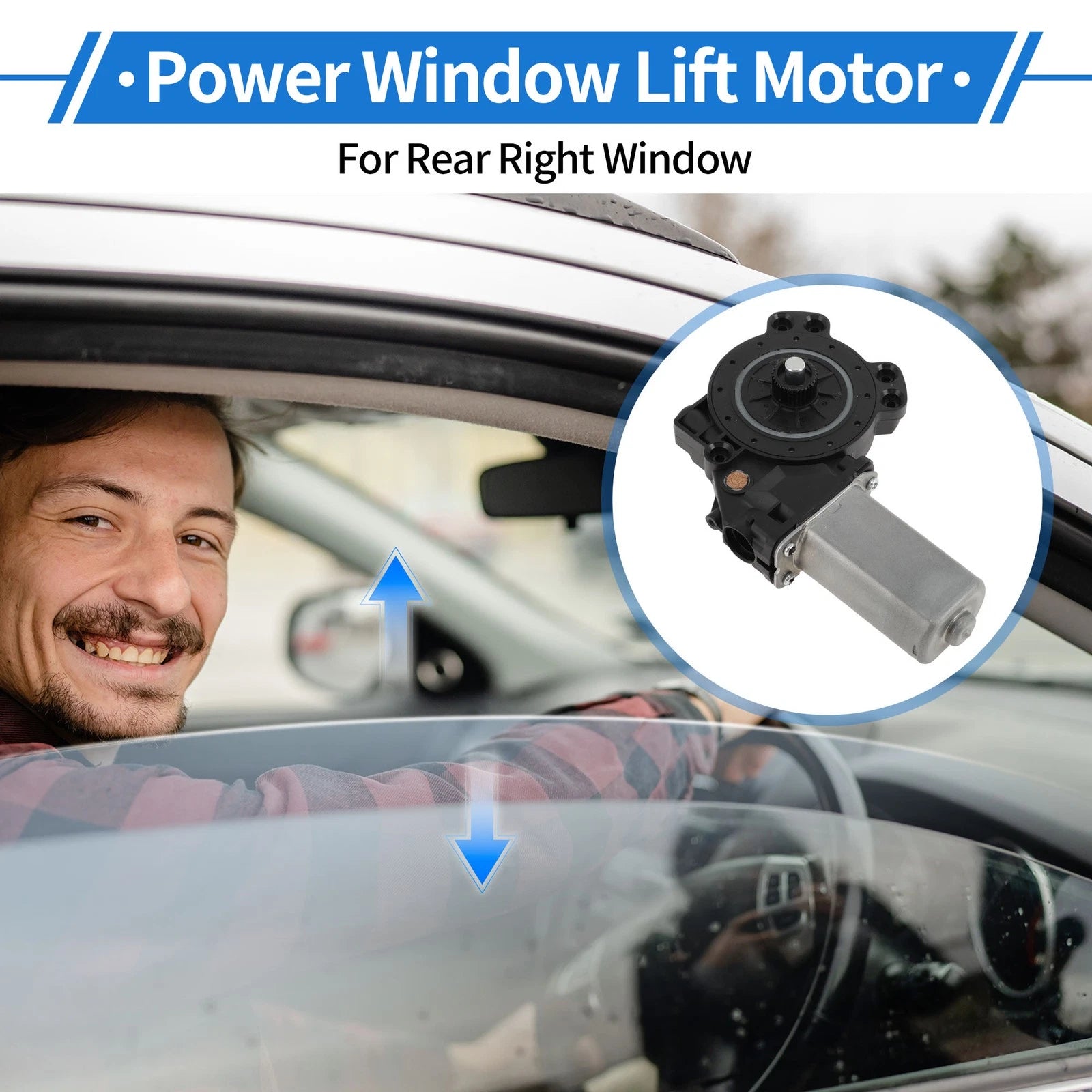 Rear Right Power Window Regulator Lift Motor for Hyundai Tucson (2010–2015) 834602S000